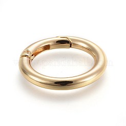 Zinc Alloy Key Clasps&nbsp;PALLOY-WH0056-04LG