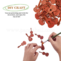 50Pcs 5 Styles Wooden Cabochons&nbsp;WOOD-CJ0001-51