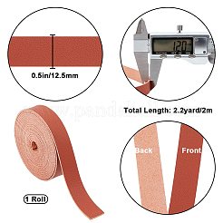 2M Flat Microfiber Imitation Leather Cord&nbsp;FIND-WH0420-75A-02