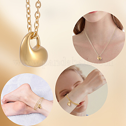1Pc 304 Stainless Steel Heart Pendant Urn Ashes Necklaces&nbsp;NJEW-CN0001-20G