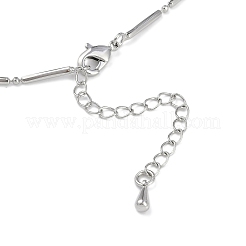 Rack Plating Brass Bar Link Chain Necklaces for Women&nbsp;NJEW-K382-01P
