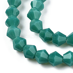 Opaque Solid Color Glass Beads Strands&nbsp;GLAA-TAC0022-4mm-B01