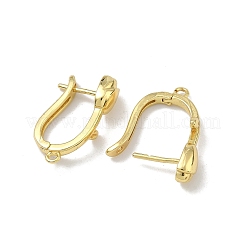 Brass Earring Findings&nbsp;KK-D226-08G