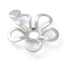 Non-Tarnish 304 Stainless Steel Pendant Open Back Bezel Cabochon Settings&nbsp;STAS-H149-35P