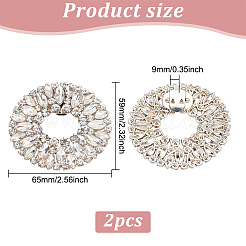Alloy Crystal Rhinestone Shoe Decoration&nbsp;DIY-FG0003-73