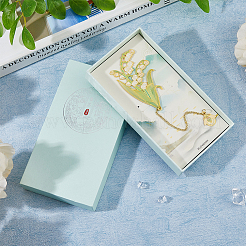 May Lily of the Valley Flower Enamel Bookmarks&nbsp;AJEW-WH0348-217