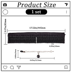 Detachable Polyester Bib&nbsp;FIND-WH0032-14B