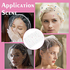 Polyester Mesh Tulle Fabric&nbsp;DIY-WH0740-22A
