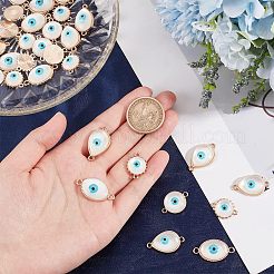 24Pcs 6 Colors Enamel Pendants&nbsp;KK-NB0001-37