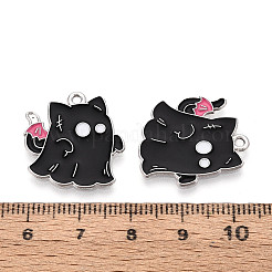 Halloween Theme Alloy and Enamel Pendants&nbsp;X-ENAM-T021-31B-02P