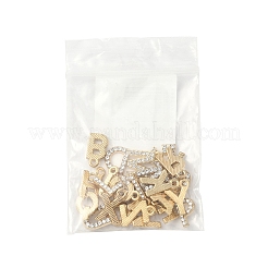 26Pcs 26 Styles Golden Tone Alloy Rhinestone Pendants&nbsp;FIND-FS0003-26