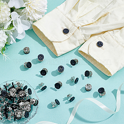40Pcs 4-Hole Resin Button Lapel Pin Backs&nbsp;BUTT-NB0002-13C