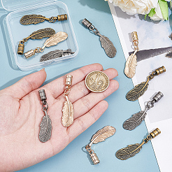 12Pcs 3 Colors Alloy Cord Ends&nbsp;FIND-GF0009-09
