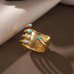 304 Stainless Steel Cuff Open Rings&nbsp;FS-WG5617C-01