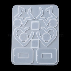Mixed Shape Pendant & Links Silicone Molds&nbsp;DIY-YW0006-71