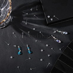 200Pcs Resin Studs Earring Findings&nbsp;FIND-SP0003-63