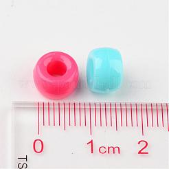 Opaque Acrylic European Large Hole Beads&nbsp;X-PL338
