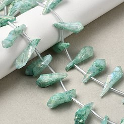 Electroplated Natural Quartz Crystal Beads Strands&nbsp;G-G890-A-12