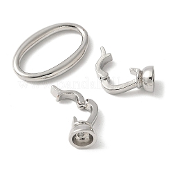 Brass Fold Over Clasps&nbsp;KK-M320-29P