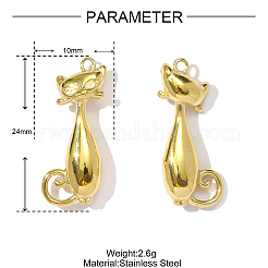 304 Stainless Steel Pendants&nbsp;STAS-OY001-59G