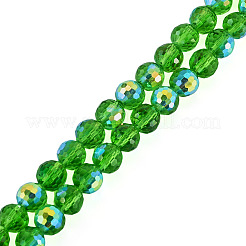 1 Strand Electroplate Transparent Glass Beads Strands&nbsp;EGLA-TADJ0001-15F