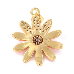 Real 18K Gold Plated Brass Micro Pave Cubic Zirconia Pendants&nbsp;ZIRC-L100-087G-04
