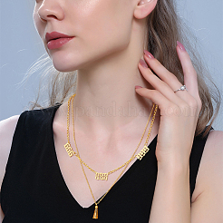 18Pcs 2 Bags 201 Stainless Steel Pendants Set&nbsp;STAS-UN0042-41G