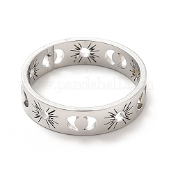 201 Stainless Steel Finger Rings for Women&nbsp;RJEW-M013-01P-1