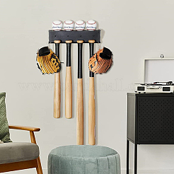 4-Slot Iron Wall Mounted Baseball Bat Display Stands&nbsp;ODIS-WH0696-197