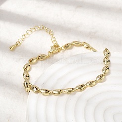 Brass Link Chain Bracelets for Women&nbsp;BJEW-K298-09G
