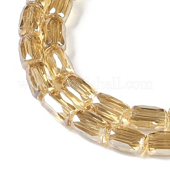 Electroplate Glass Beads Strands&nbsp;GLAA-Q101-02A-PL03