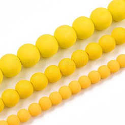 Opaque Glass Beads Strands&nbsp;GLAA-T032-P8mm-MD08