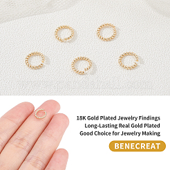 Long-Lasting Plated Brass Open Jump Rings&nbsp;KK-BC0001-15B