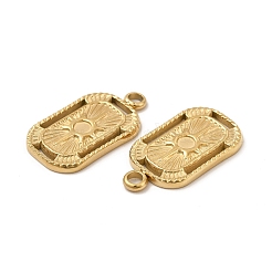 Ion Plating(IP) 304 Stainless Steel Pendant Cabochon Settings&nbsp;STAS-C070-06G