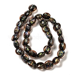 Handmade Dichroic Foil Glass Beads Strands&nbsp;DICH-U001-11G