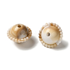 Opaque Two Tone Acrylic Beads&nbsp;OACR-G042-02
