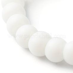 Handmade Glass Beads Stretch Rings&nbsp;RJEW-JR00373