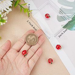 4Pcs Brass Enamel Charms&nbsp;KK-BBC0010-01