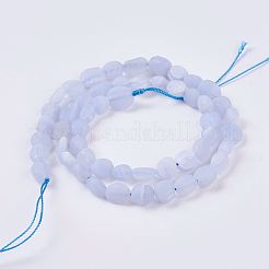 Natural Blue Lace Agate Beads Strands&nbsp;G-J374-10