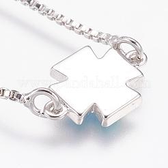 Long-Lasting Plated Adjustable Brass Slider Bracelets&nbsp;LS-BJEW-P165-02A