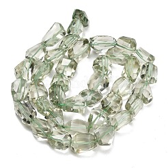 Natural Green Quartz Faceted Nugget Beads&nbsp;GG-CBA1668-C01-01