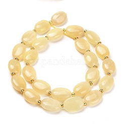 Natural Yellow Jade Beads Strands&nbsp;G-H005-A05-02