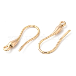 Brass Earring Hooks&nbsp;KK-P234-18G