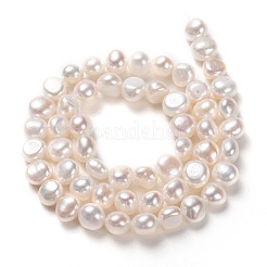 Natural Cultured Freshwater Pearl Beads Strands&nbsp;PEAR-L033-51-01