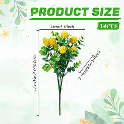 Plastic & Foam Lemon Artificial Simulation Eucalyptus&nbsp;AJEW-WH0709-472