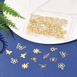 60Pcs 10 Styles 304 & 201 Stainless Steel Charms&nbsp;STAS-FS0001-93