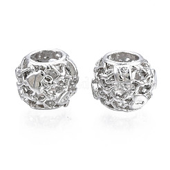 Rack Plating Alloy European Beads&nbsp;MPDL-N039-076