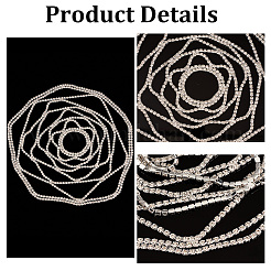 Rhinestone Mesh Headpiece Cap&nbsp;AJEW-WH0413-82C