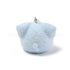 Flocky Resin Pendants&nbsp;FIND-A061-01E