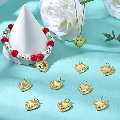 10Pcs Brass Pendants&nbsp;KK-BBC0025-18